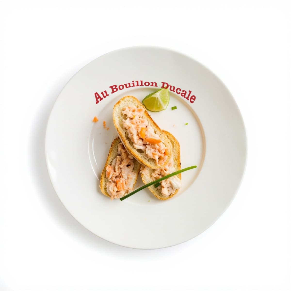 Salmon rillettes, lime